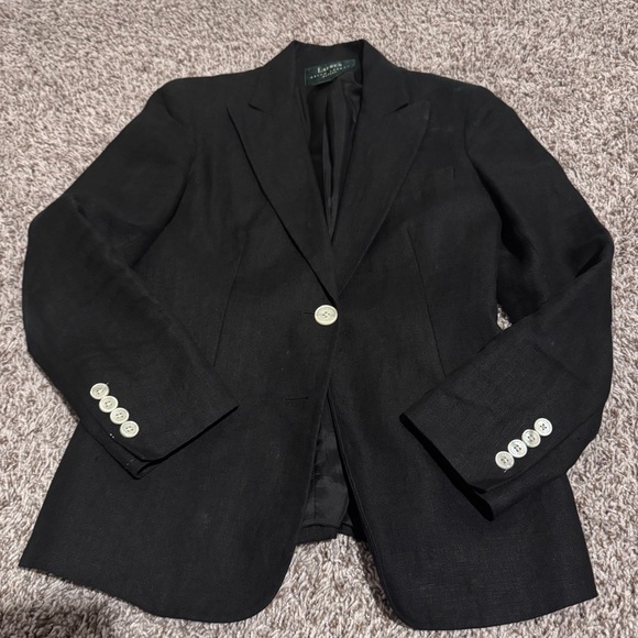 Ralph Lauren Jackets & Blazers - Ralph Lauren Linen Black Blazer